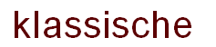 klassische